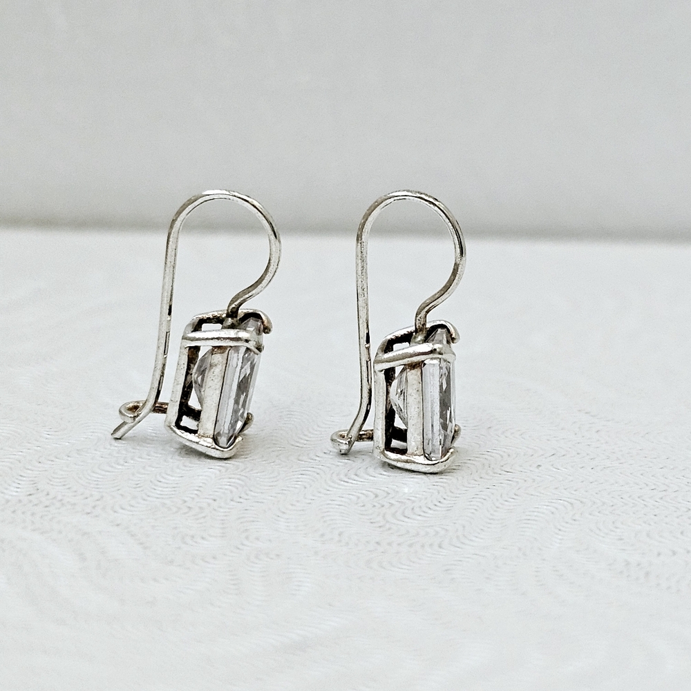 Silpada Sterling Silver Cz Rectangular Faceted Dr… - image 4